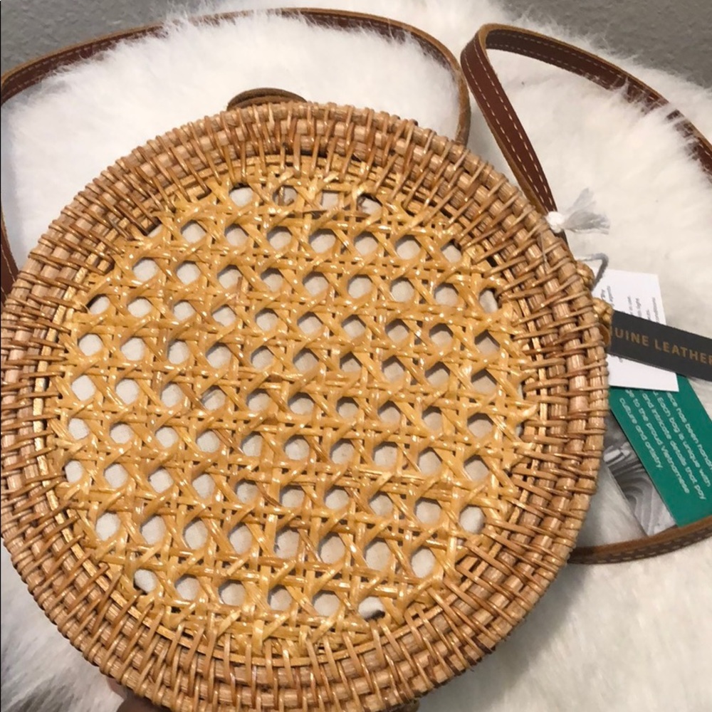 New Boho Handwoven Rattan Purse